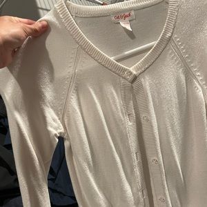 Girls size 10 cream cardigan